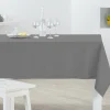 Nappe rectangulaire grise unie embossée