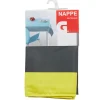 Nappe rectangulaire grise foncé et jaune