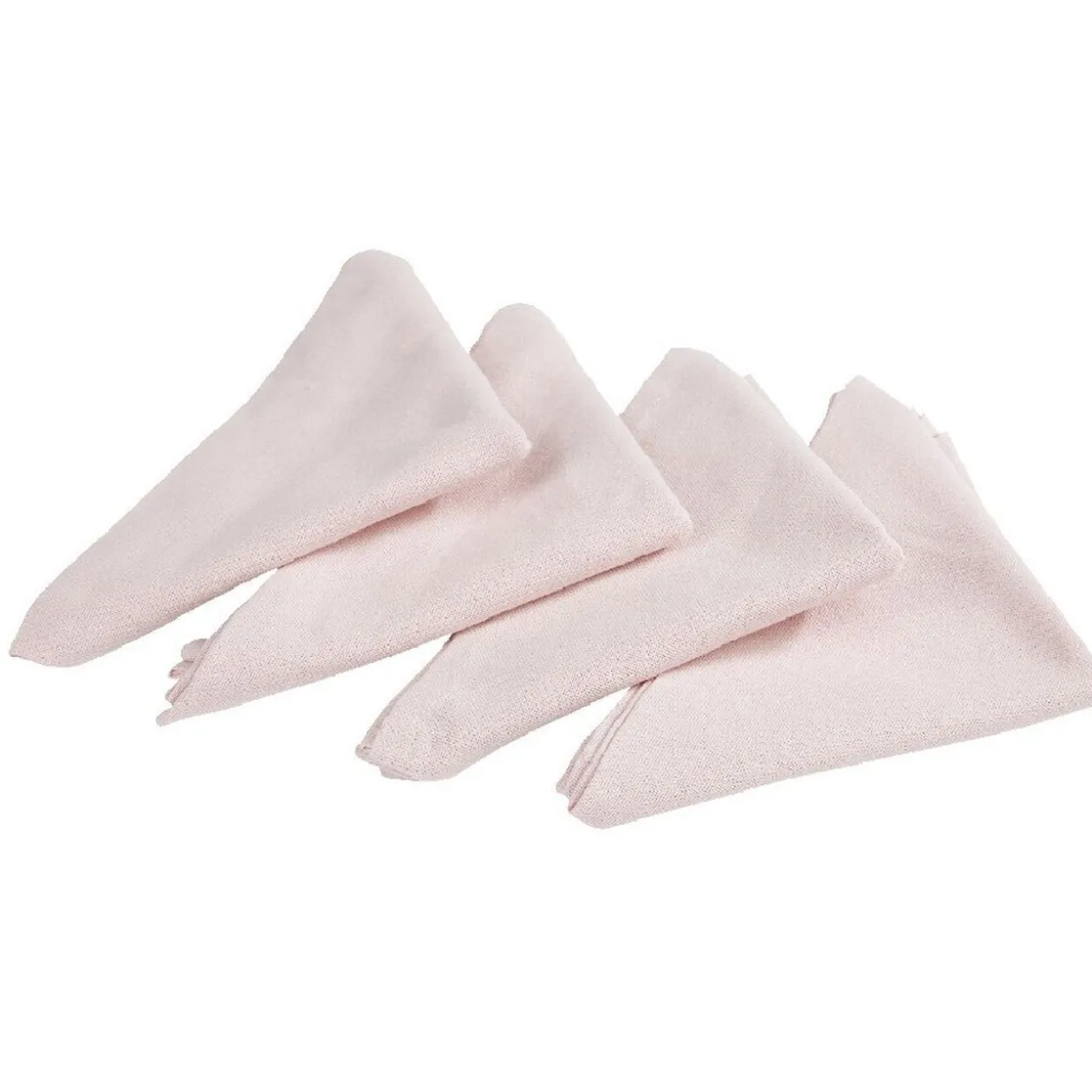 Nappe rectangulaire grise et 4 serviettes rose