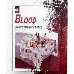 Nappe rectangulaire Halloween papier ensanglantée