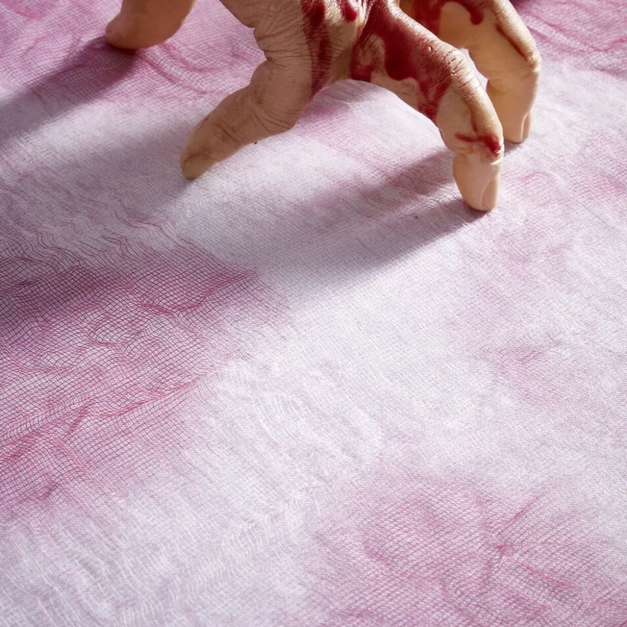 Nappe rectangulaire Halloween papier ensanglantée