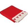 Nappe rectangulaire imprimée coeur