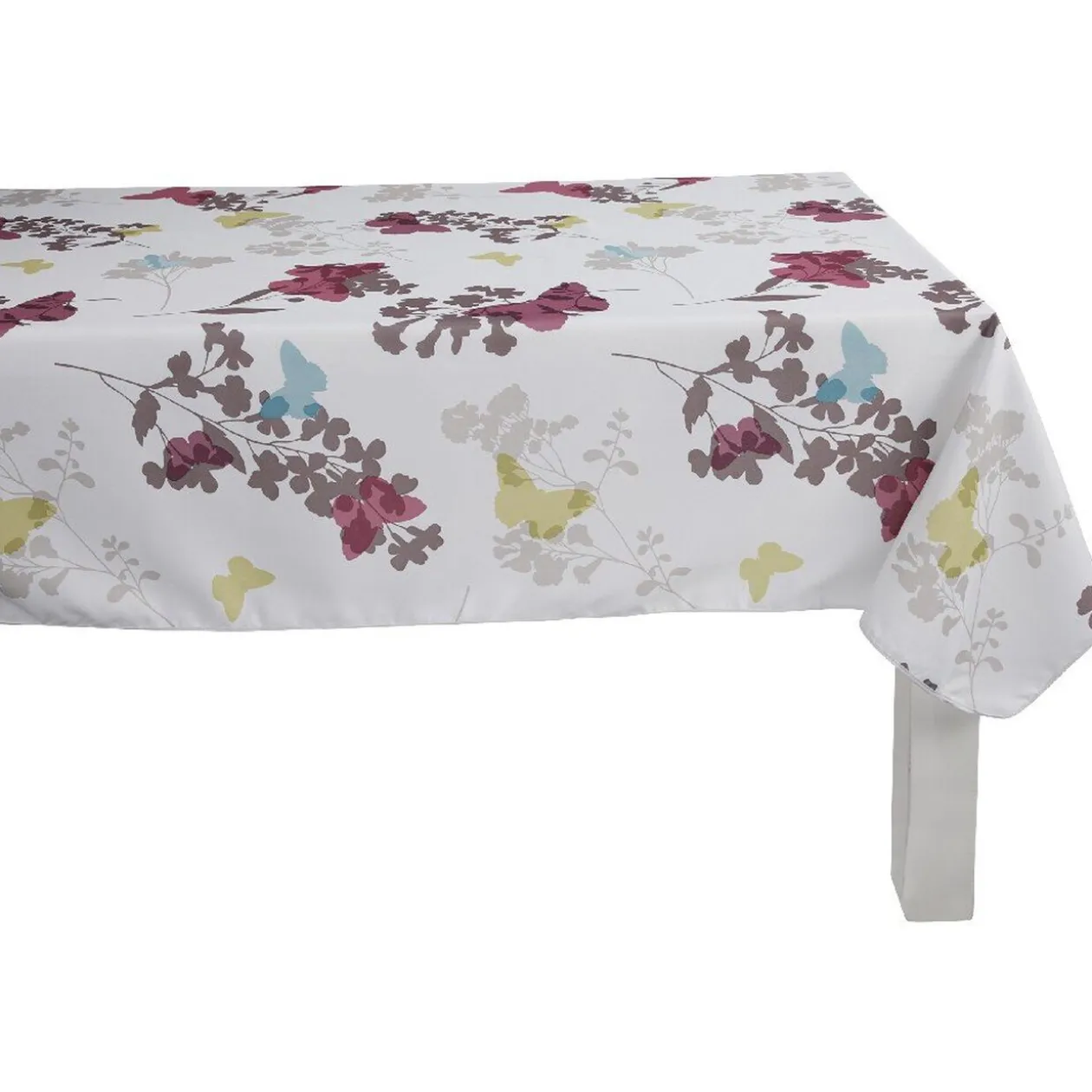 Nappe rectangulaire imprimée papillons multicolores