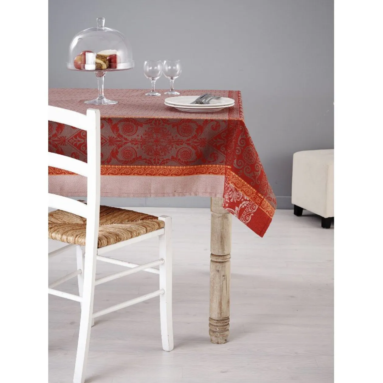 Nappe rectangulaire jacquard