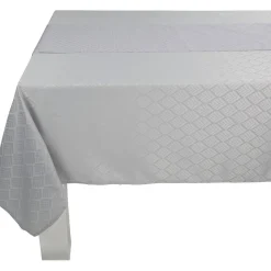Nappe rectangulaire jacquard grise 140 x 250