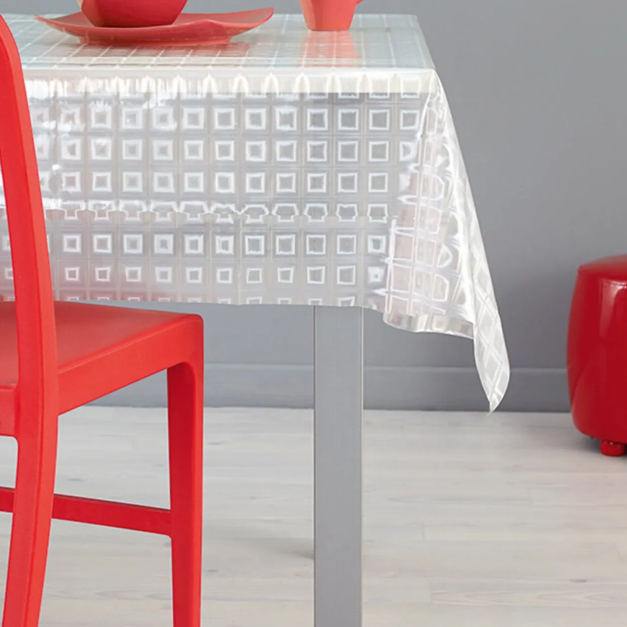 Nappe rectangulaire motifs carrés 3D