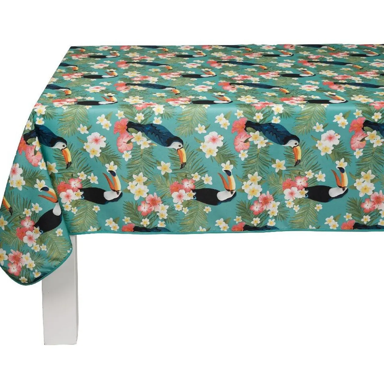 Nappe rectangulaire motif caraïbes perroquet