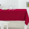 Nappe rectangulaire rouge unie