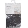Nappe rectangulaire transparente motif graphique noir