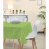Nappe rectangulaire vert anis uni