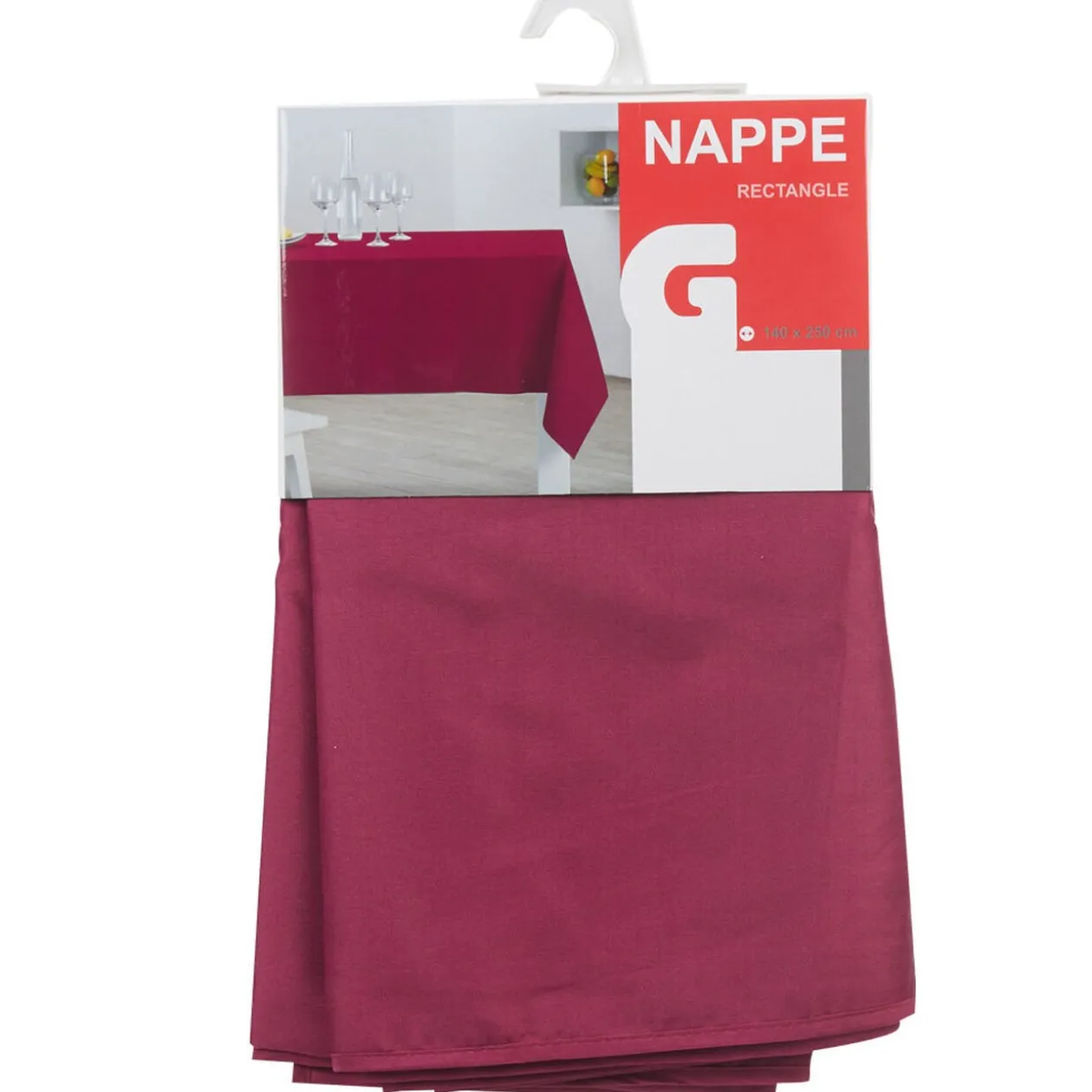 Nappe rectangulaire violette