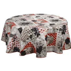 Nappe ronde design ferme