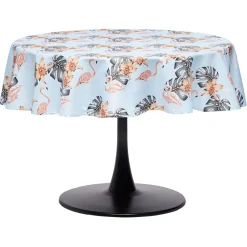 Nappe ronde en tissu imprimé fleurs Ø160 cm