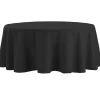 Nappe ronde noire unie