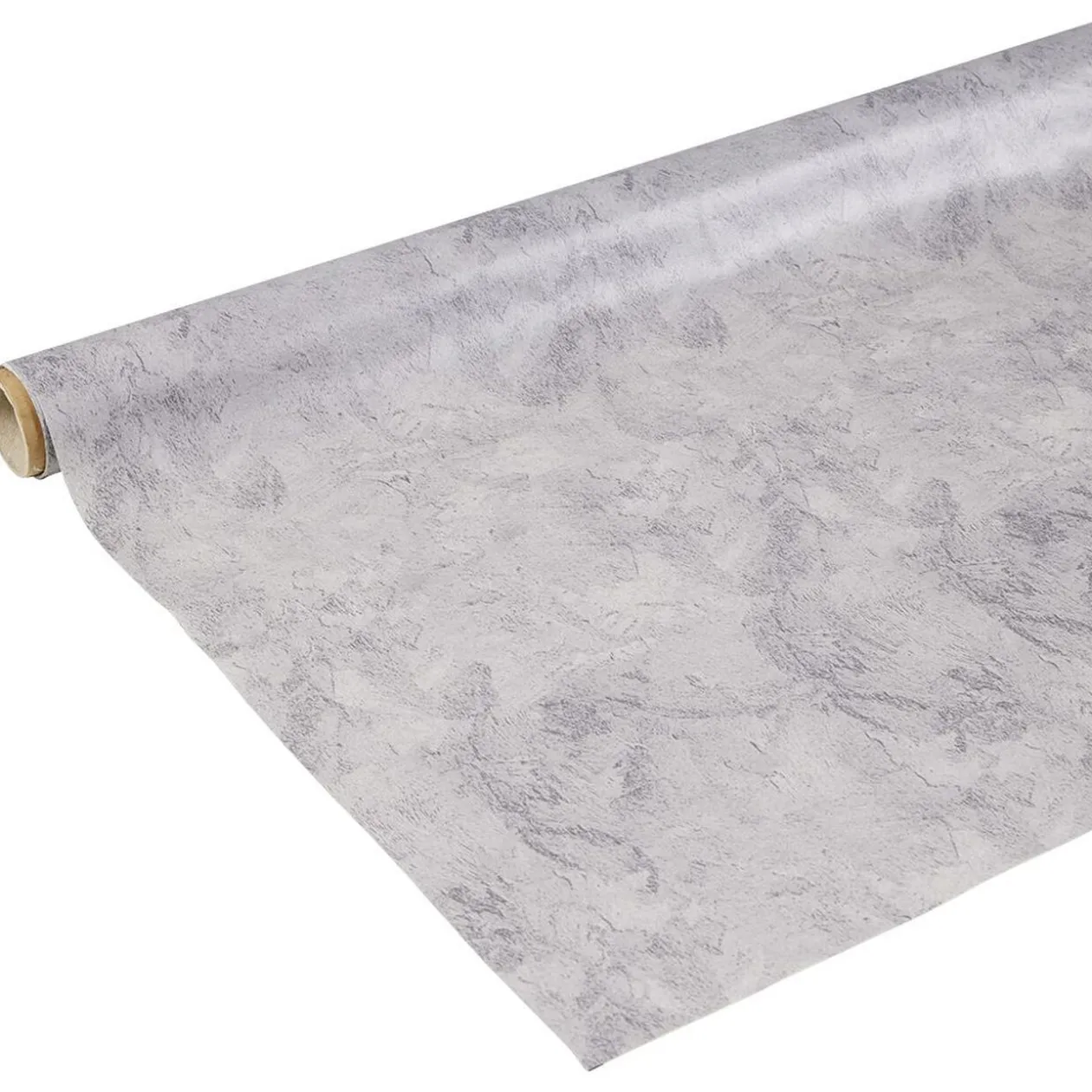 Nappe ronde toile cirée effet béton gris Ø160 cm