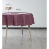 Nappe ronde violet uni