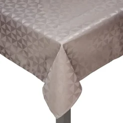 Nappe tissu enduit uni gris