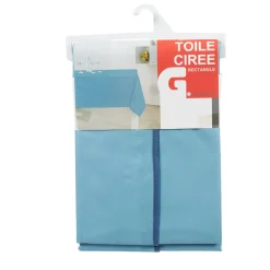 Nappe toile cirée rectangulaire bleue