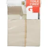 Nappe toile cirée rectangulaire uni beige
