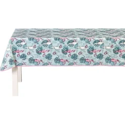 Nappe toile cirée rectangulaire motif oiseau tropical