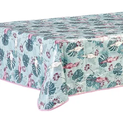 Nappe toile cirée rectangulaire motif oiseau tropical