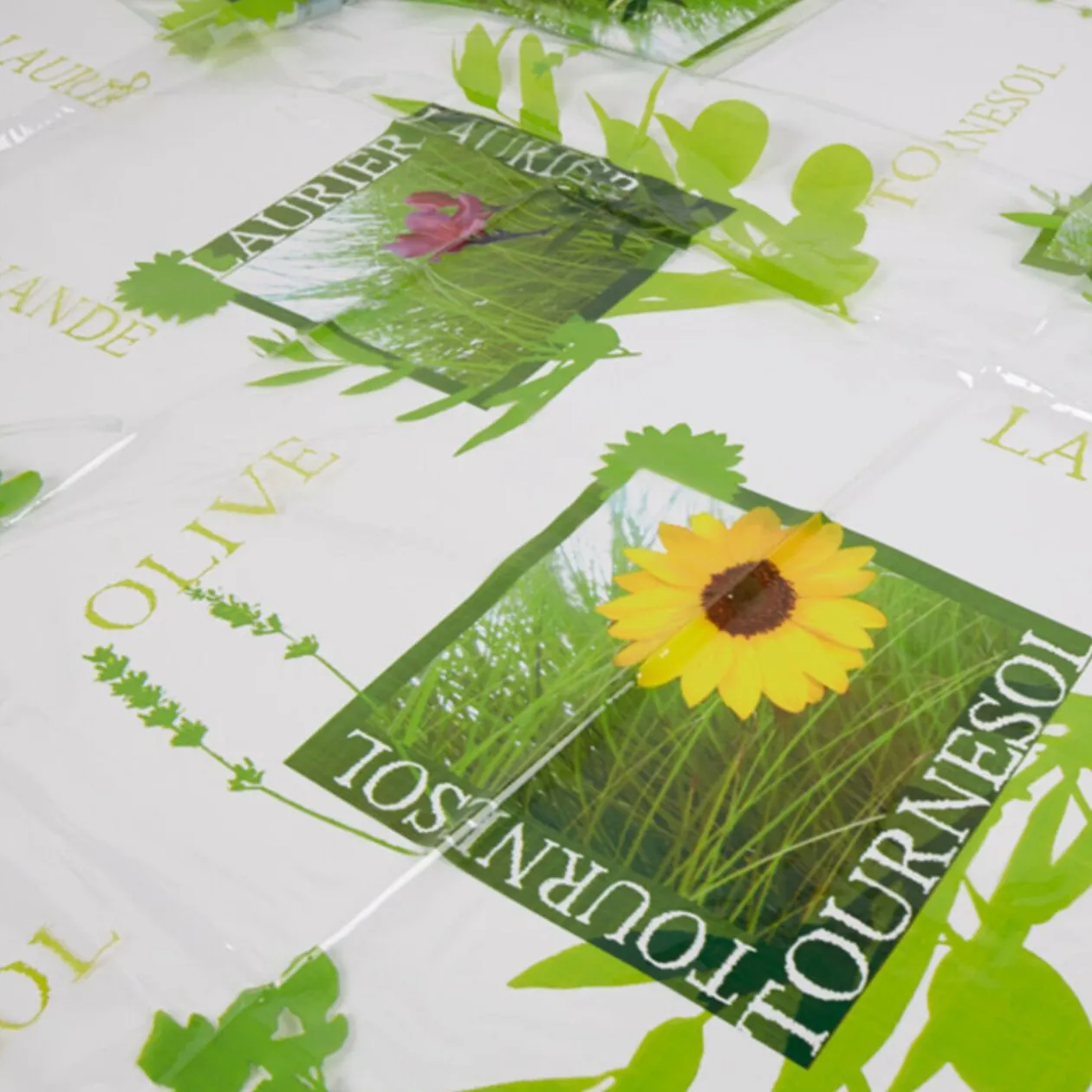 Nappe transparente ronde Lavandou