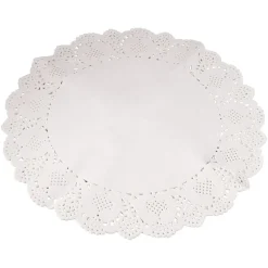 Napperon blanc Ø34cm x12