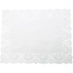 Napperon en papier blanc L. 46 cm x6