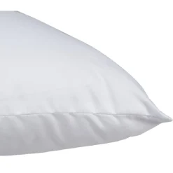 Oreiller carré polyester blanc