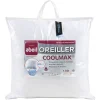Oreiller Coolmax respirant moelleux blanc 60x60x15cm