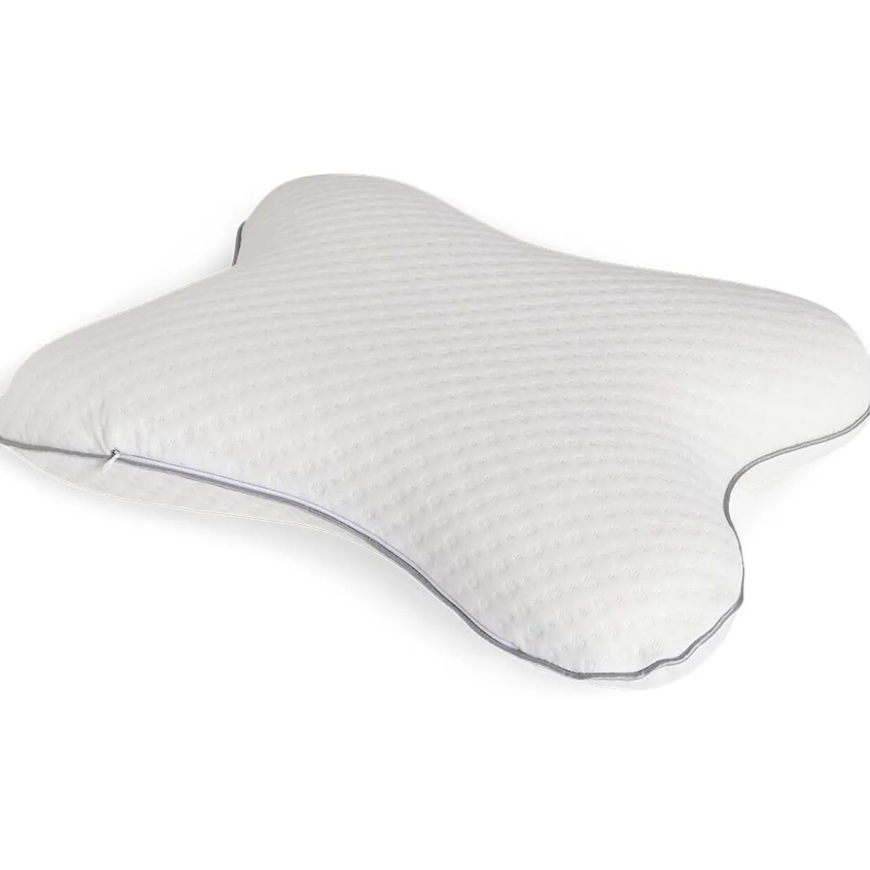 Oreiller ergonomique à mémoire de forme 51x36cm polyester blanc