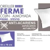 Oreiller ferme anti acariens polyester blanc 45x70 cm
