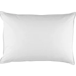 Oreiller rectangulaire blanc garni de plumes