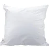 Oreiller souple carré polyester uni blanc
