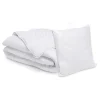 Pack couette tempérée 140x200cm et oreiller moelleux 60x60cm