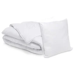 Pack couette tempérée 140x200cm et oreiller moelleux 60x60cm