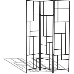 Paravent 3 volets Eole noir