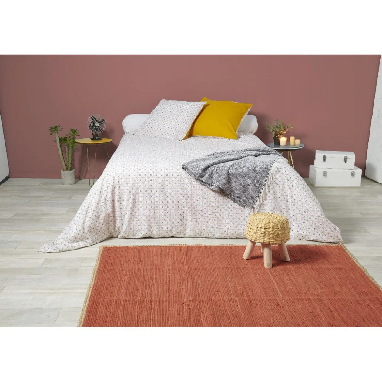 Parure 3 pièces 2 personnes coton