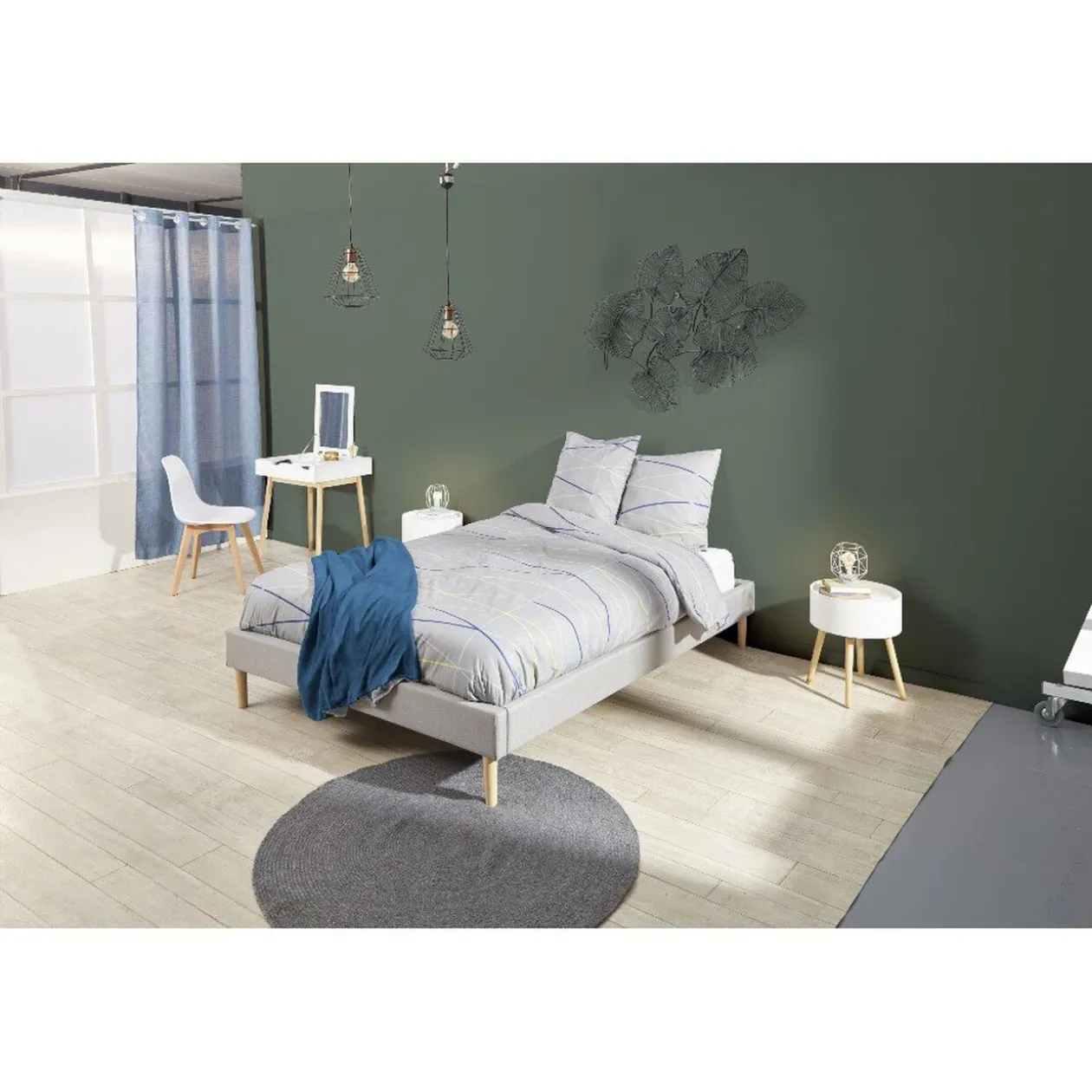 Parure 3 pièces 2 personnes coton