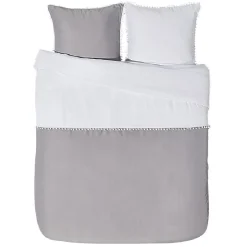 Parure de lit à 3 pièces à pompons 2 personnes