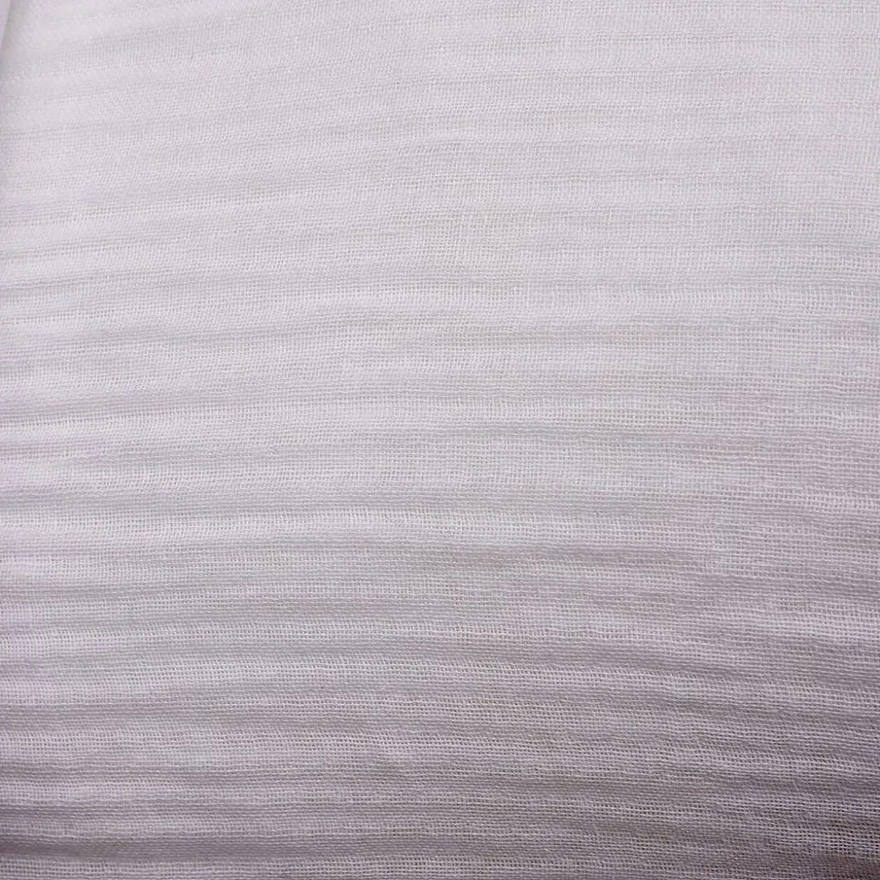 Parure de lit 1 personne 140x200cm gaze de coton blanc uni