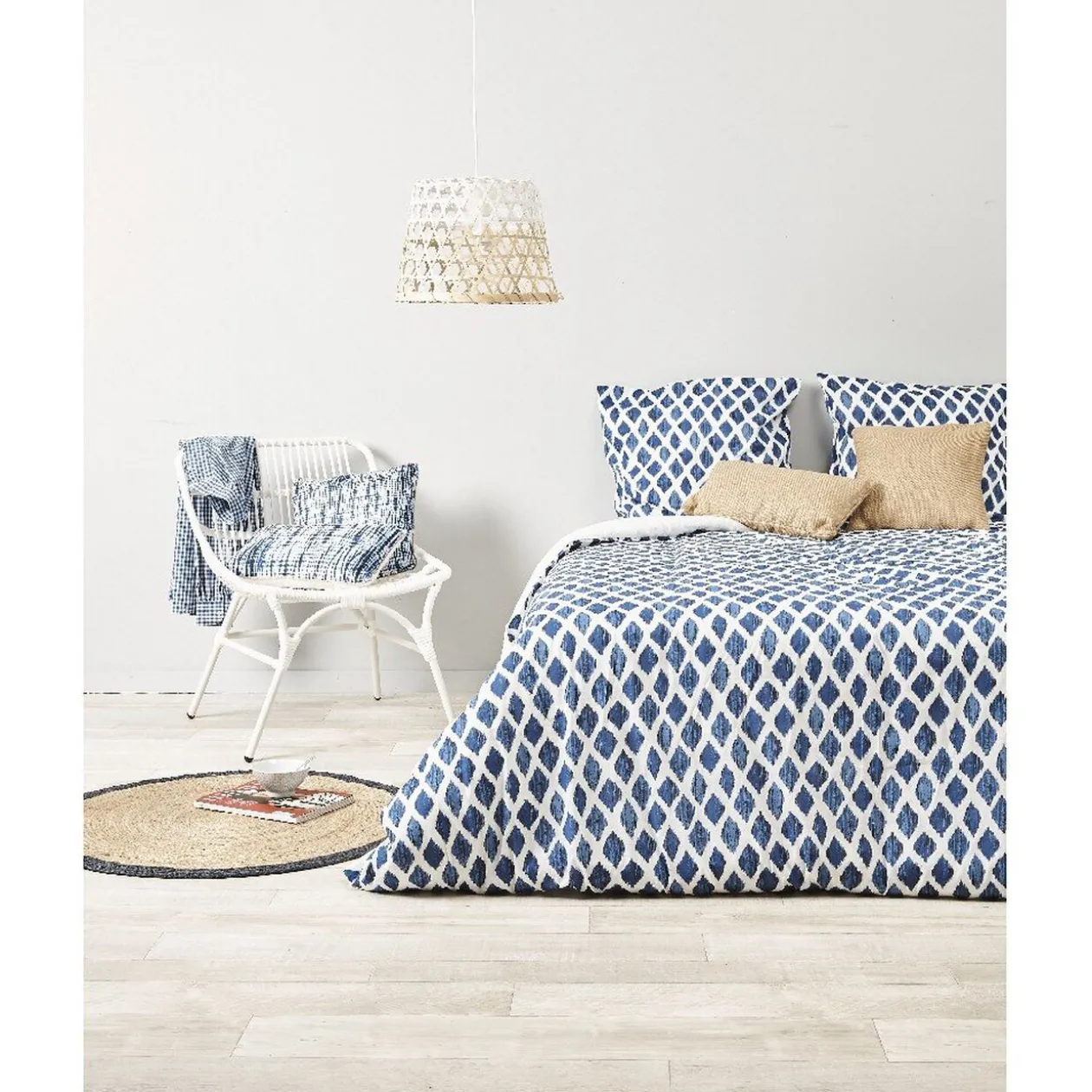 Parure de lit 2 personnes design cyclade