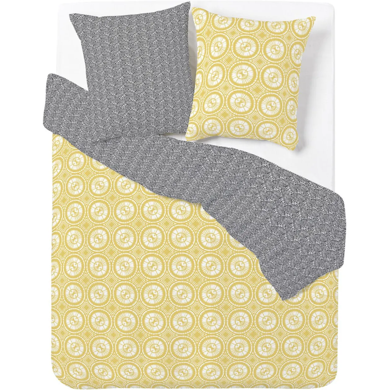 Parure de lit 2 personnes réversible polycoton 240x220cm