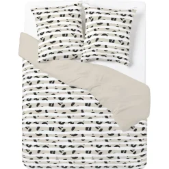 Parure de lit 2 personnes 240x220cm finition bouton