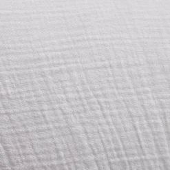 Parure de lit 2 personnes 240x220cm gaze de coton blanc uni