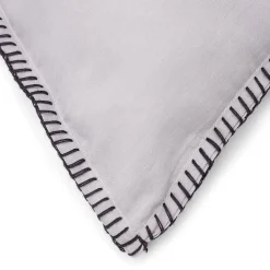 Parure de lit 2 personnes 240x220cm réversible gris uni