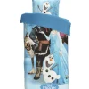 Parure de lit 1 place bleue Reine des neiges Disney Frozen