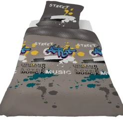 Parure de lit 1 place design tags