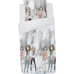 Parure de lit 1 place design girly New York