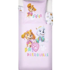 Parure de lit 1 place Pat' Patrouille Stella et Everest